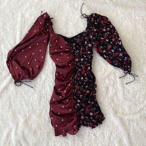 For Love & Lemons mixed print dress size small